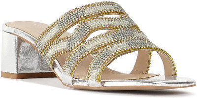 London Rag Women Heels(Silver , 4)