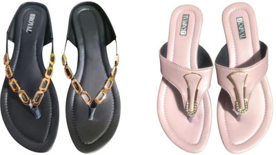 Nicesteps Women Flats(Pink, Pink , 6)