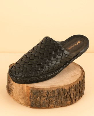 Kolhapuri Men Sandals(Black , 8)