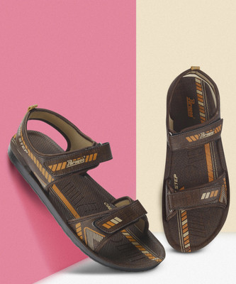 Paragon PUK2227G Men's Slip-on Brown Sandals for Men | Comfortable Sole & Durable Men Sandals(Brown , 10)