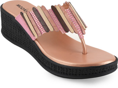 MOZAFIA Women Flats(Pink , 6)
