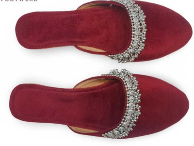 ZTITAN Women Flats(Maroon , 9)
