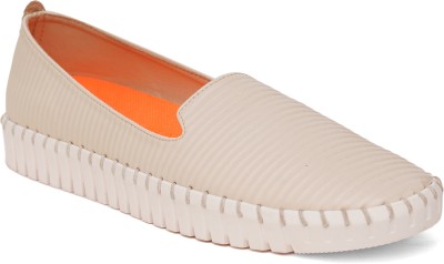 SHERRIF SHERRIF Women Cream Solid Ballerinas Bellies For Women(Off White , 4)