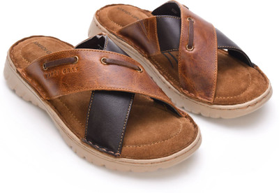 Mardi Gras Men Sandals(Brown , 9)