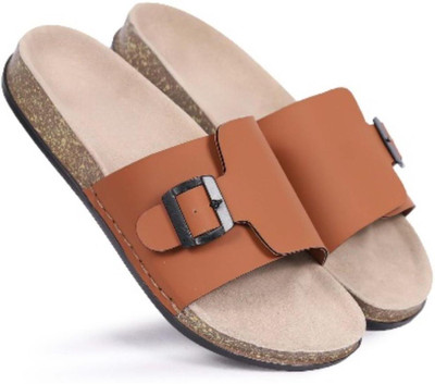 Walkivo Men Sandals(Tan, Beige , 7)