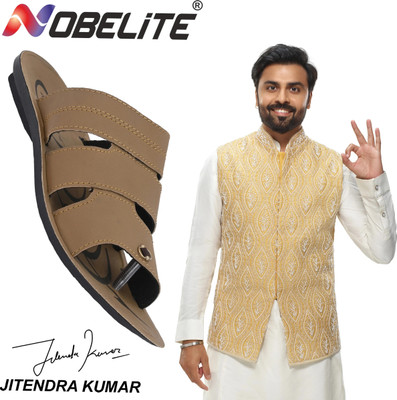 NOBELITE Men Sandals(Brown , 9)