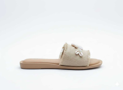 Walkfree Footwear Women Flats(Beige , 4)