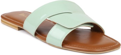 Inc.5 Women Flats(Green , 3)