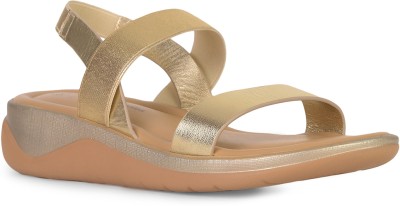 HUSH PUPPIES Women Heels(Gold , 4)