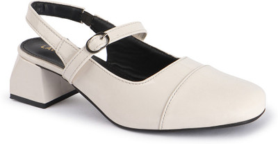 LAVIE Women Heels(Off White , 7)
