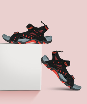 Sparx SS 485 Men Sports Sandals(Black, Red , 10)