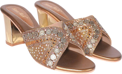 HAUTE WALK Women Heels(Beige , 5)