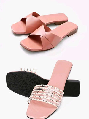 Eelite Fashion Women Flats(Pink , 9)