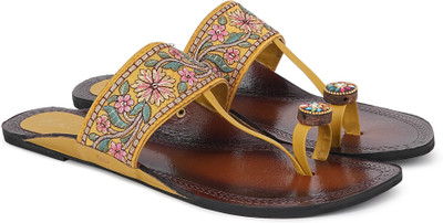Picktoes PT-542 Lightweight Comfort Summer Trendy Premium Stylish Party disigin Women Flats(Yellow , 3)