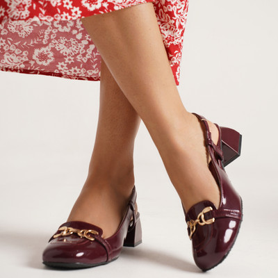 Froh Feet Women Heels(Maroon , 6)