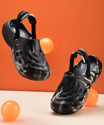 Zoom Shoes Ultra Soft Waterproof Daily Wear with Adjustable Back Strap Anti-Skid Comfort| Men Clogs(Black , 6)