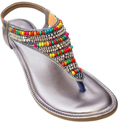 Beauty Collection Women Silver Sandals