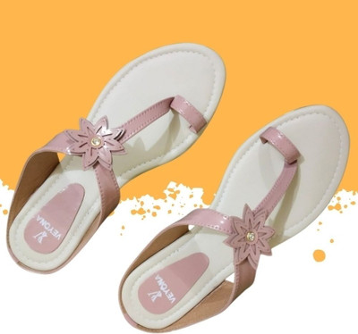 VEYONA Women Flats(Beige , 7)