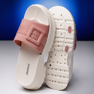 JUMPLITE Lightweight Comfort Summer Trendy Premium Stylish Party Casual Extra Soft Women Flats(Pink , 7)