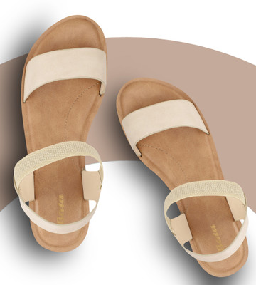 Bata Women Wedges(Beige, Brown , 3)