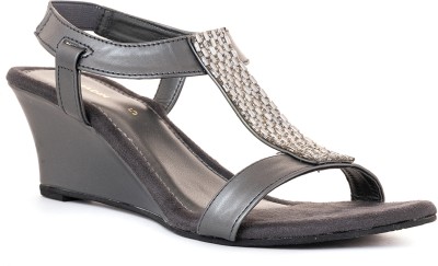 Khadim's Women Wedges(Grey , 8)