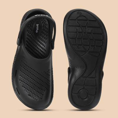 yoho Women Clogs(Black , 4)