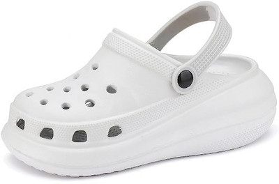 World Wear Footwear Women Clogs(White , 5)