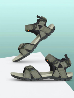 Sparx SS 481 Men Sports Sandals(Olive, Black , 10)