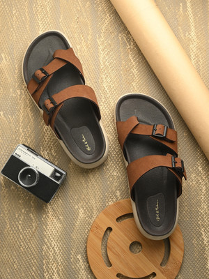 Mast & Harbour Men Sandals(Tan , 9)
