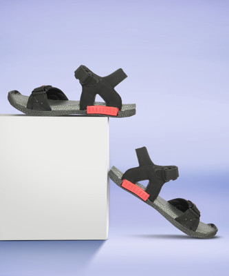 Sparx SS 482 Men Sports Sandals(Black, Red , 8)