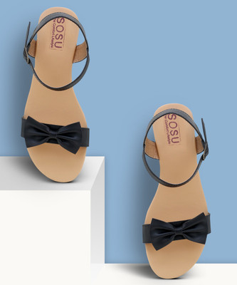 SOSU Women Flats(Black , 4)