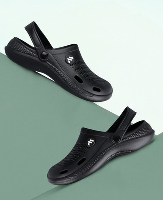 PeniLo Boys Sling Back Clogs(Black , 8 - 9 Years)