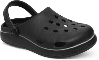 Oddies Men Clogs(Black , 8)