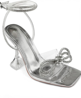 SHOEFLAIR Women Heels(Silver , 7)