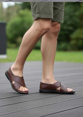 InfiniTrenz Men Sandals(Brown , 10)