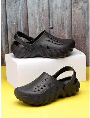 BERSACHE Men Clogs(Black , 10)