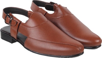 Walkway Men Heels(Tan , 7)