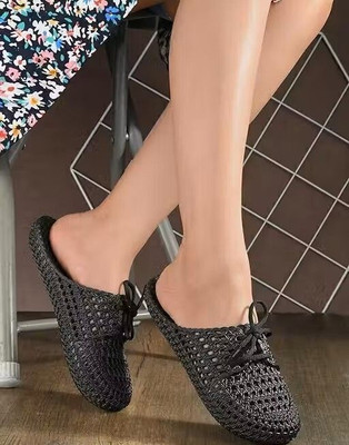 GLB Women Flats(Black , 6)