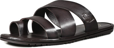 LOUIS STITCH Men Sandals(Brown , 9)