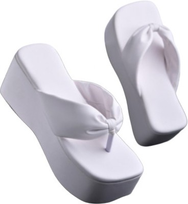 Gloglamp Women Wedges(White , 5)