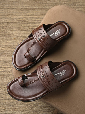 PROVOGUE Men Sandals(Brown , 8)