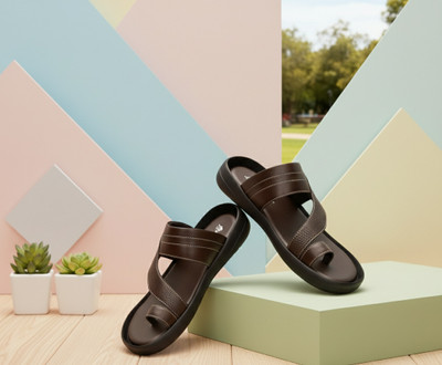 Real Bliss Men Sandals(Brown , 10)