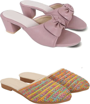 RTC ROYAL TRADING COMPANY Women Flats(Pink, Multicolor , 8)