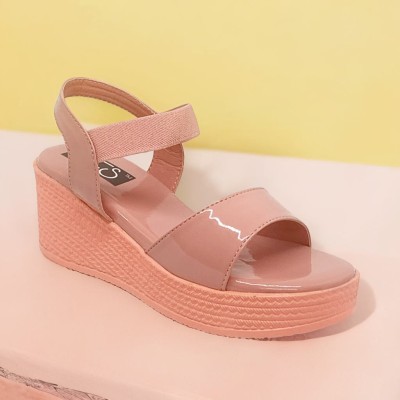 WFS Women Wedges(Pink , 7)