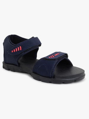 Airson Men Navy, Red Sports Sandals