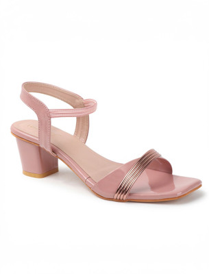 Dressberry Women Heels(Pink , 9)