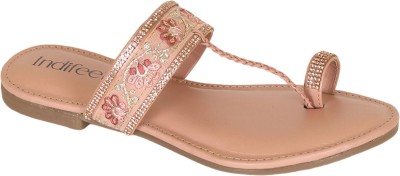 Indifeet Women Flats(Pink , 4)