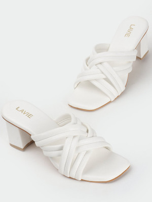 LAVIE Women Heels(White , 8)