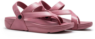 asian Women Clogs(Burgundy , 7)