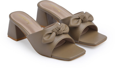 Dressberry Women Heels(Beige , 4)
